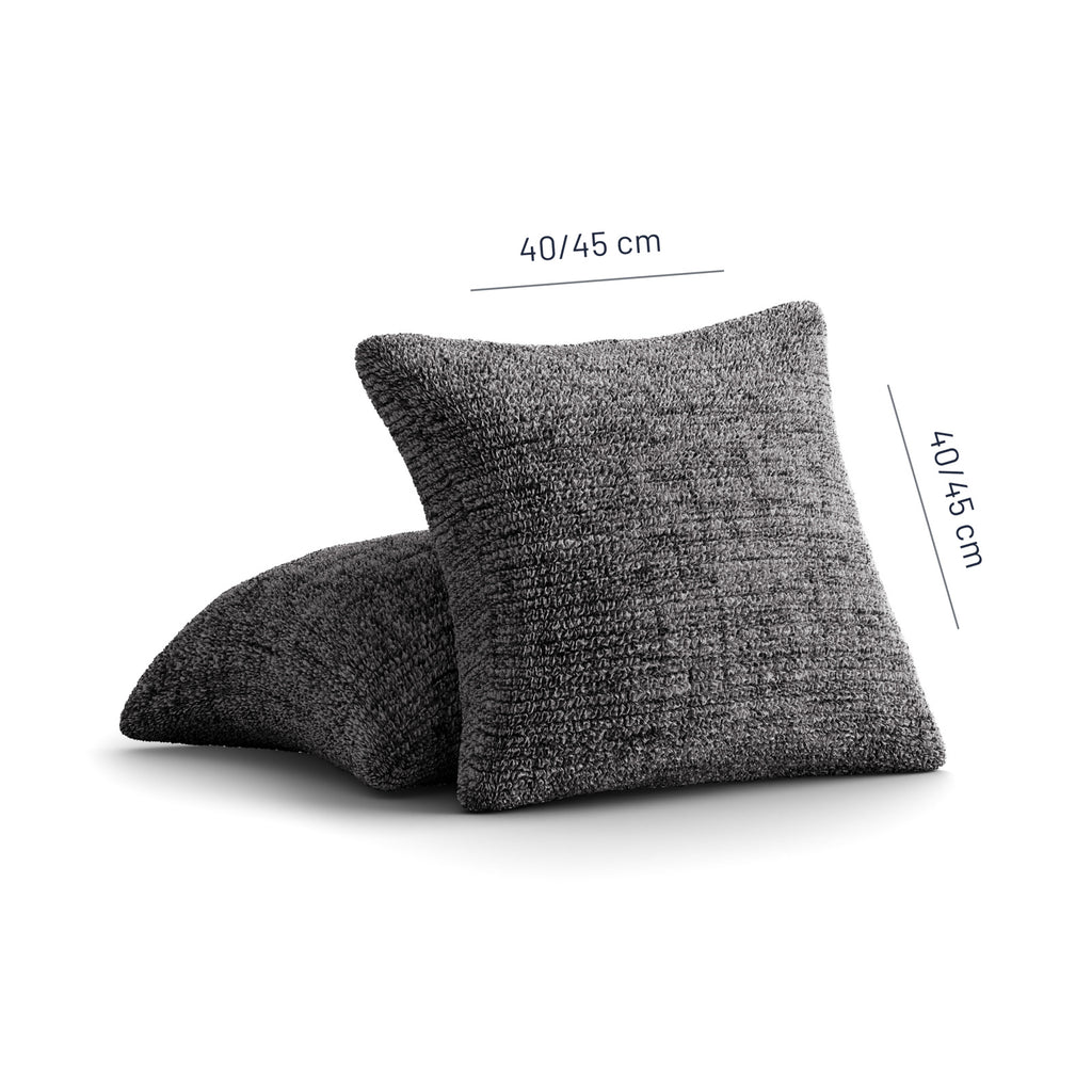 Printed Microfibra - 2 Fundas Cojines Black Pepper