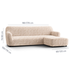 Printed Microfibra - Funda Sofa L Derecho Ambar