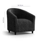 Printed Microfibra - Funda Poltrona Anthracite
