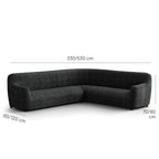 Printed Microfibra - Funda Sofa Esquinero Anthracite