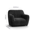 Printed Microfibra - Funda Sillon Anthracite