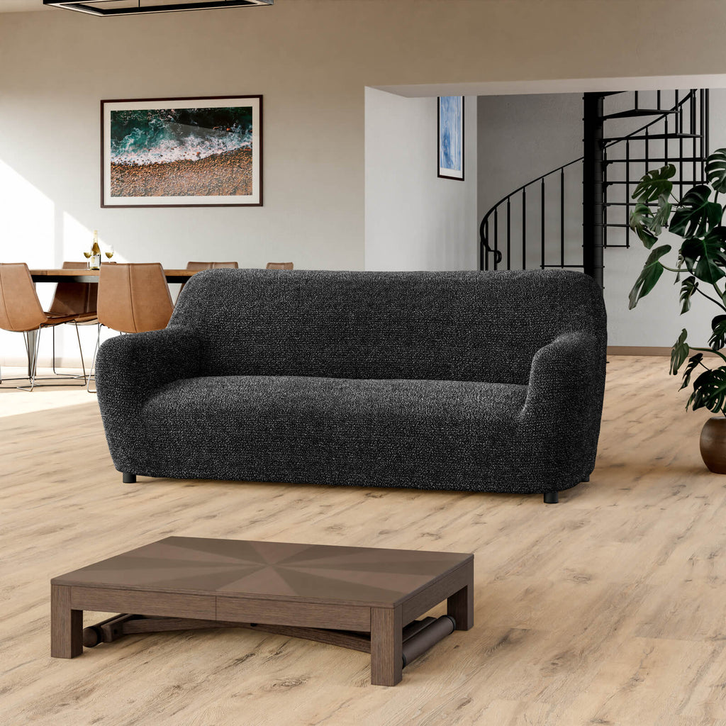 Printed Microfibra - Funda Sofa 3 cuerpos Anthracite
