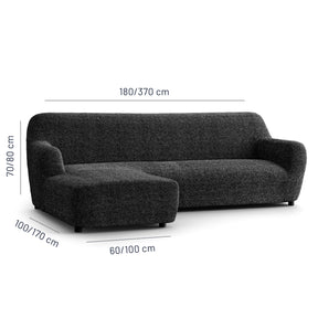 Printed Microfibra - Funda Sofa L Izquierdo Anthracite