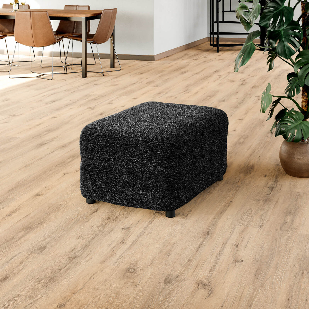 Printed Microfibra - Funda Ottomana Anthracite