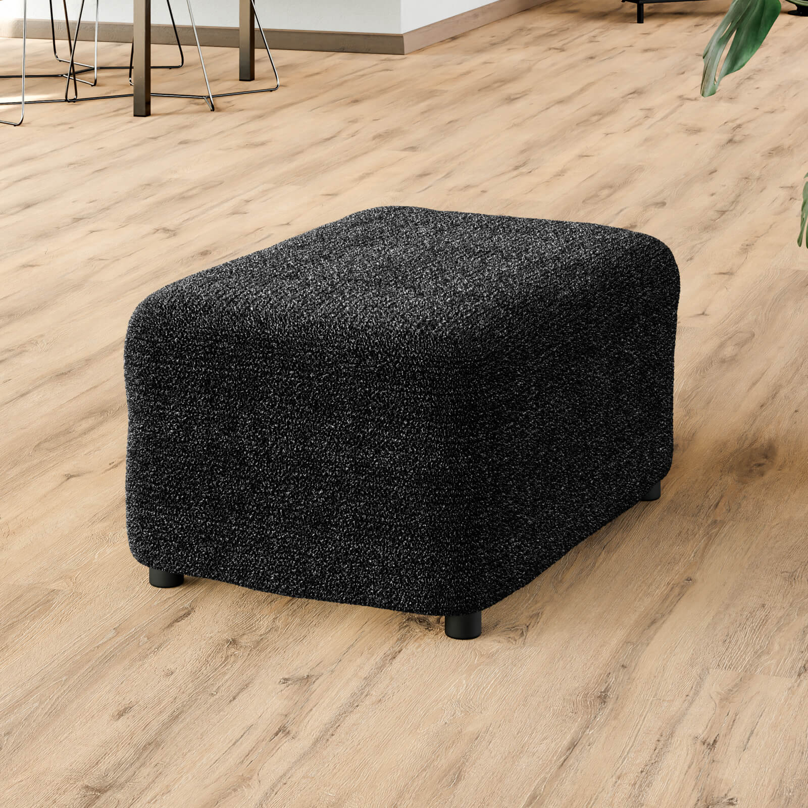 Printed Microfibra - Funda Ottomana Anthracite