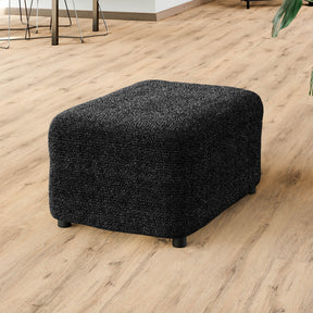 Printed Microfibra - Funda Ottomana Anthracite