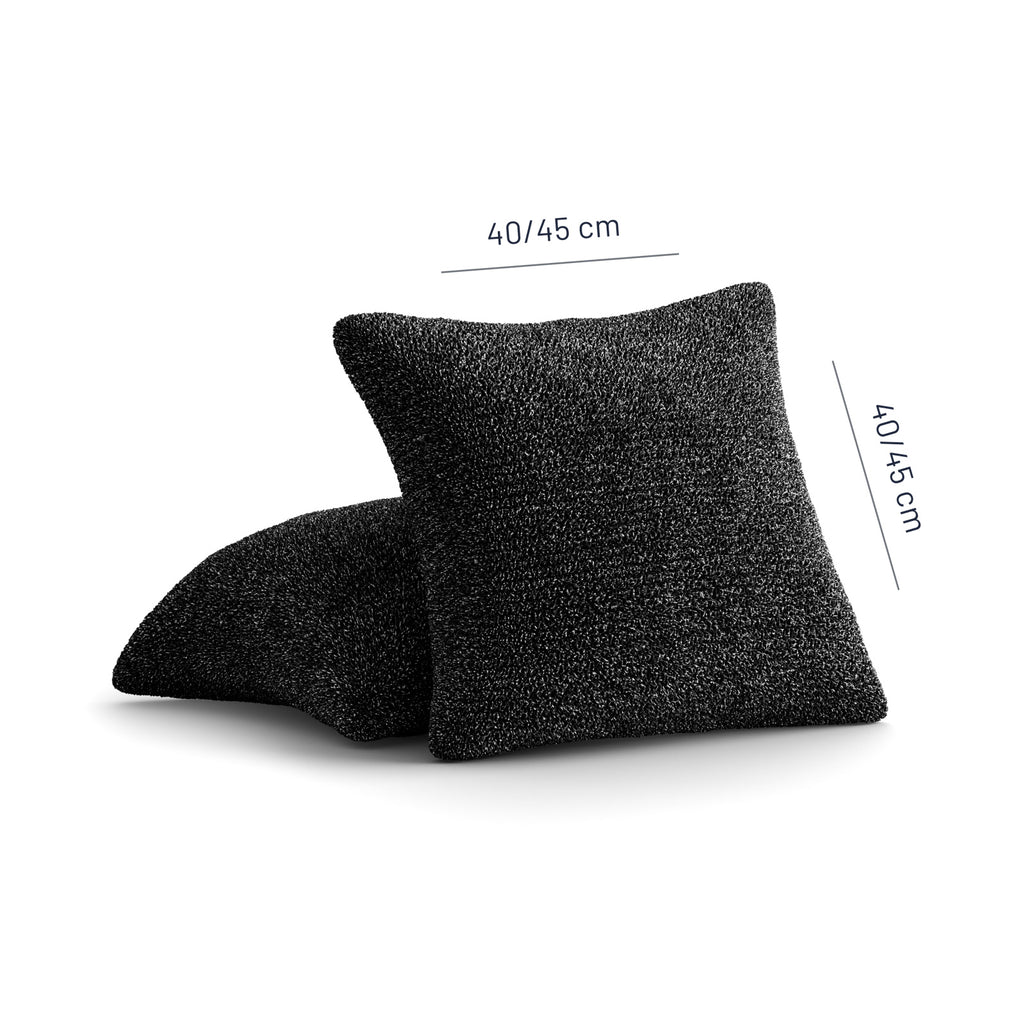 Printed Microfibra - 2 Fundas Cojines Anthracite