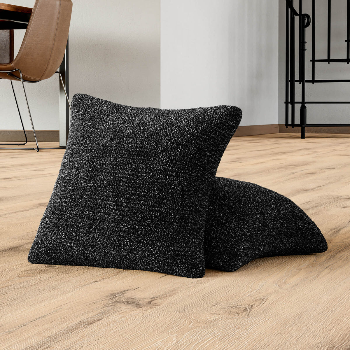 Printed Microfibra - 2 Fundas Cojines Anthracite