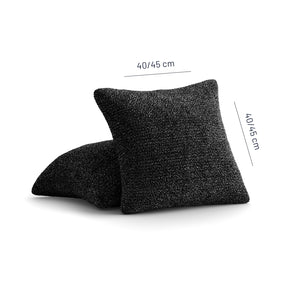 Printed Microfibra - 2 Fundas Cojines Anthracite