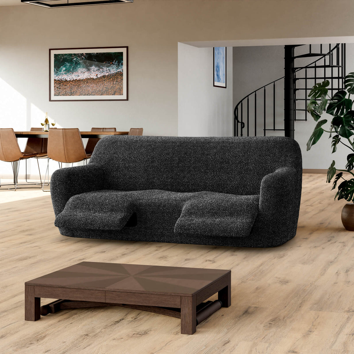 Printed Microfibra - Funda Berger 3 cuerpos Anthracite