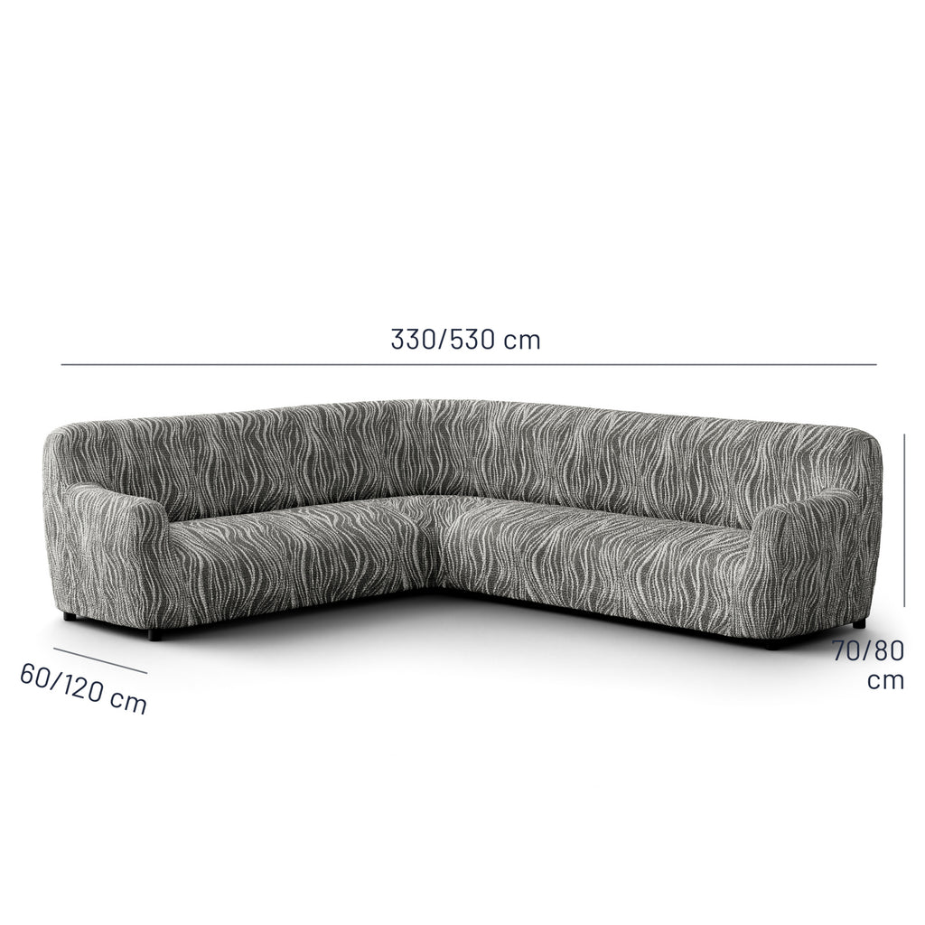 Printed Microfibra - Funda Sofa Esquinero Night