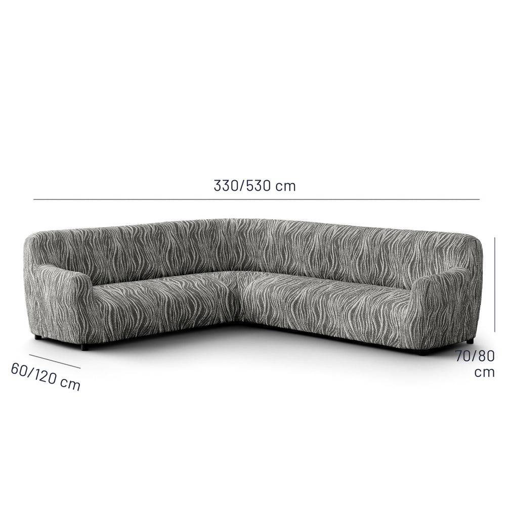 Printed Microfibra - Funda Sofa Esquinero Night