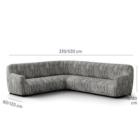 Printed Microfibra - Funda Sofa Esquinero Night