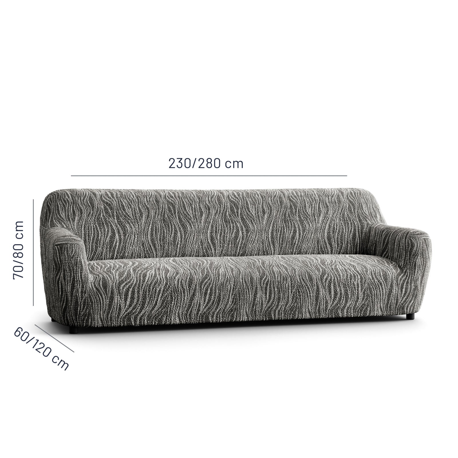 Printed Microfibra - Funda Sofa 4 cuerpos Night