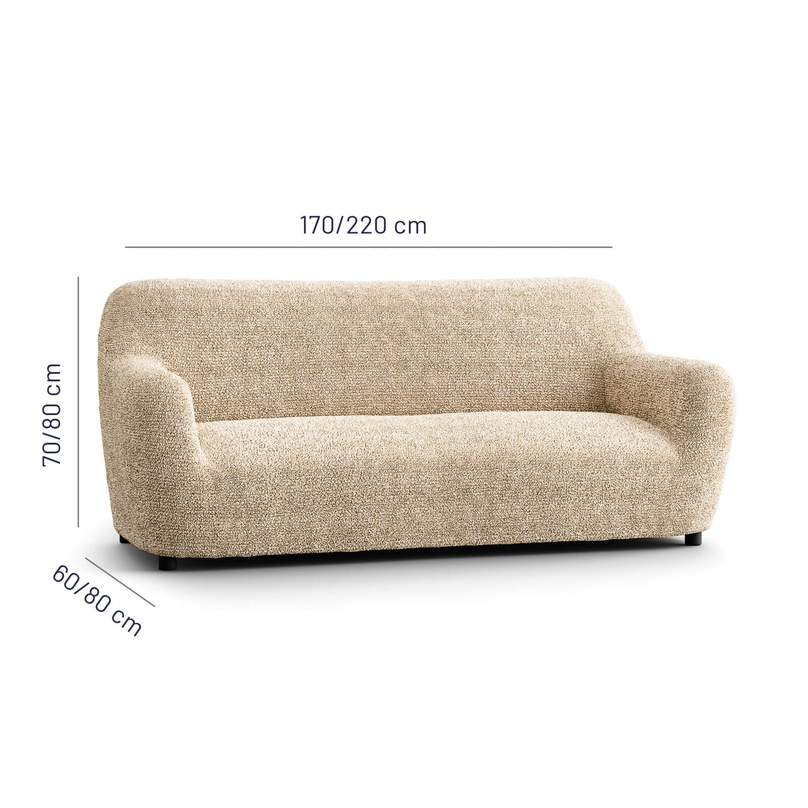 Printed Microfibra - Funda Sofa 3 cuerpos Sand