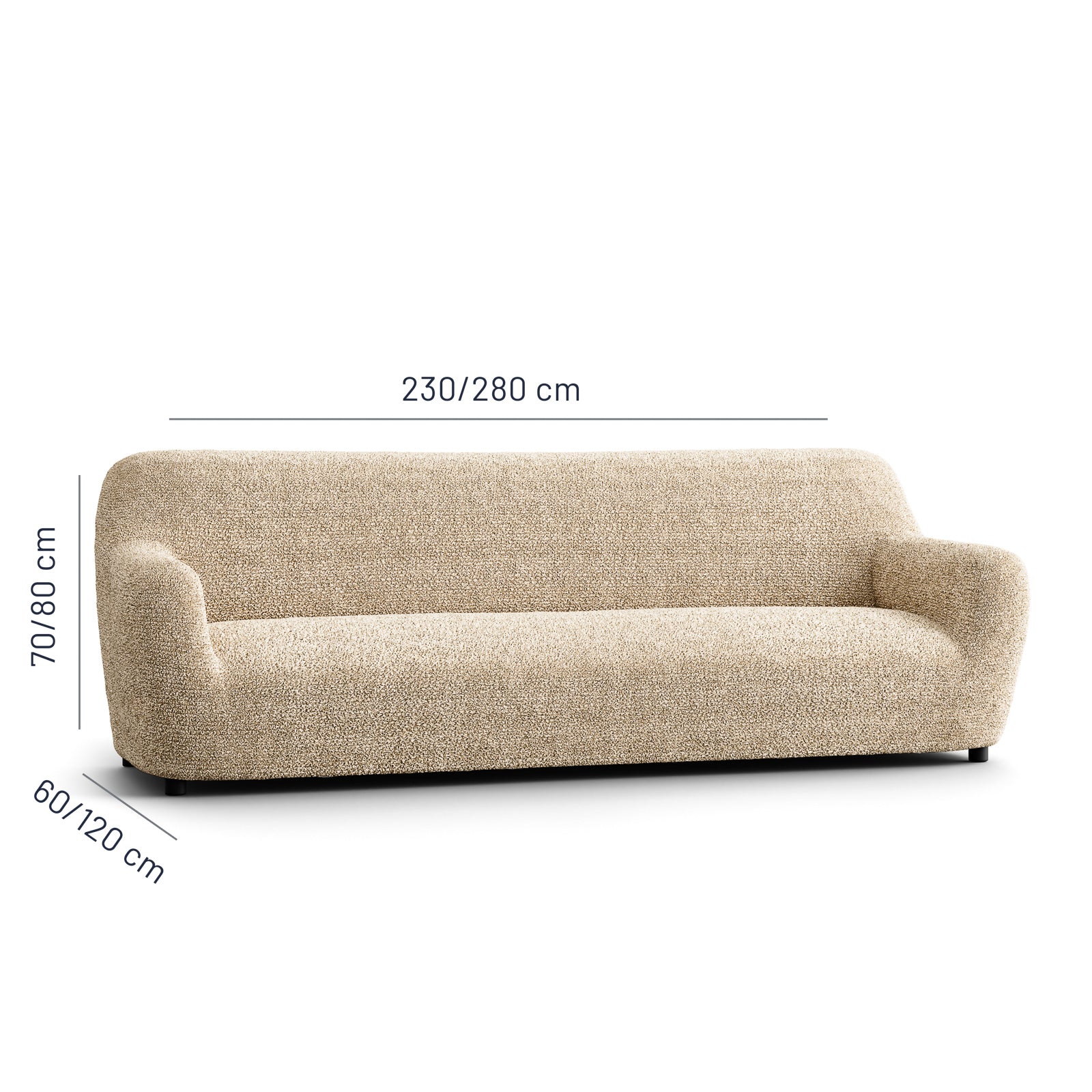 Printed Microfibra - Funda Sofa 4 cuerpos Sand