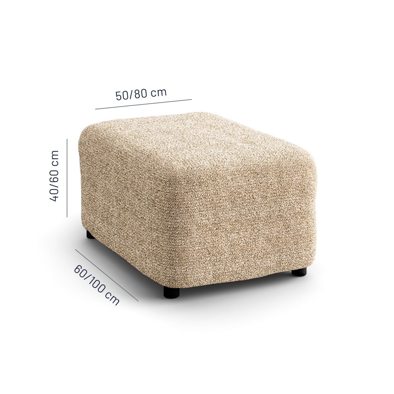 Printed Microfibra - Funda Ottomana Sand