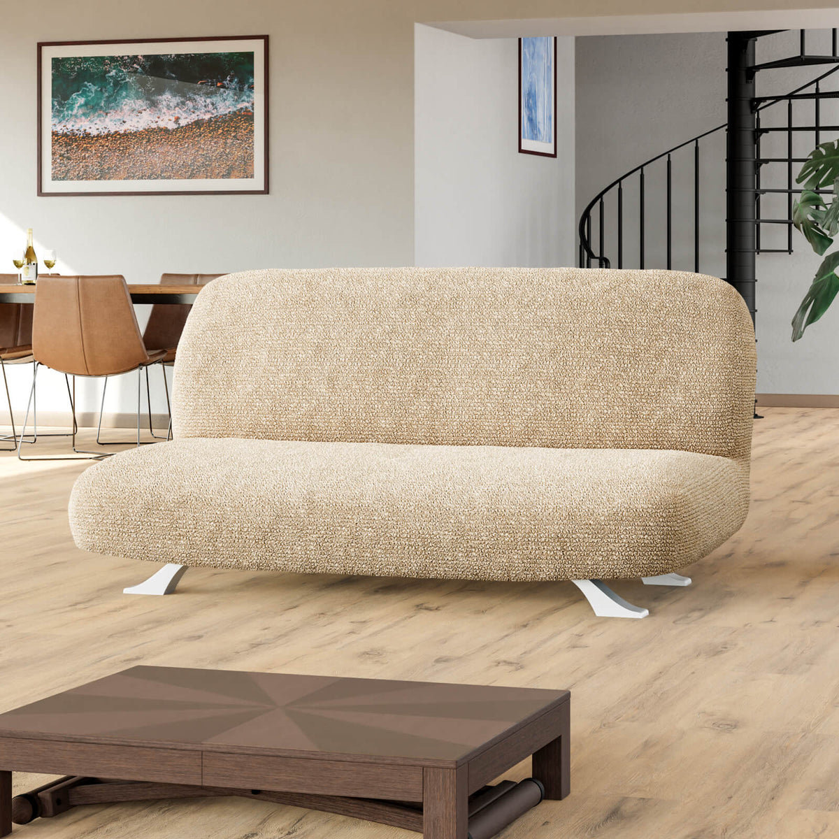 Printed Microfibra - Funda Futon Sand
