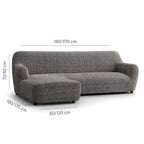 Printed Microfibra - Funda Sofa L Derecho Basalt