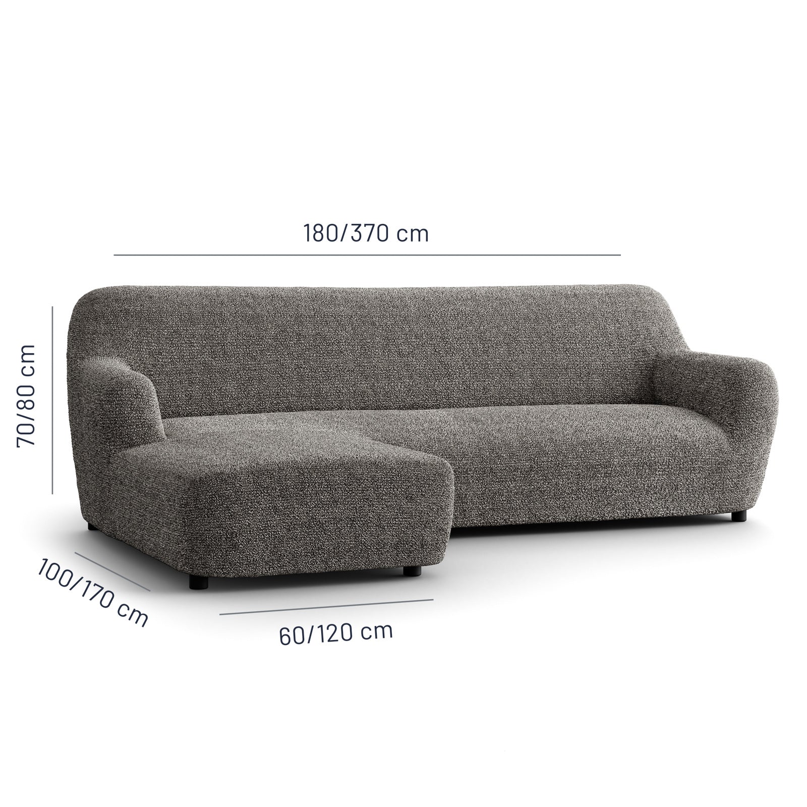 Printed Microfibra - Funda Sofa L Derecho Basalt