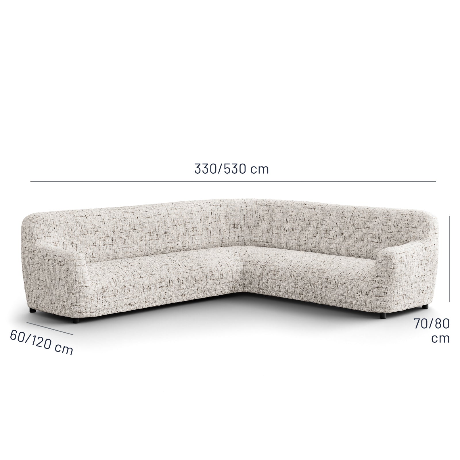 Printed Microfibra - Funda Sofa Esquinero Stracciatella