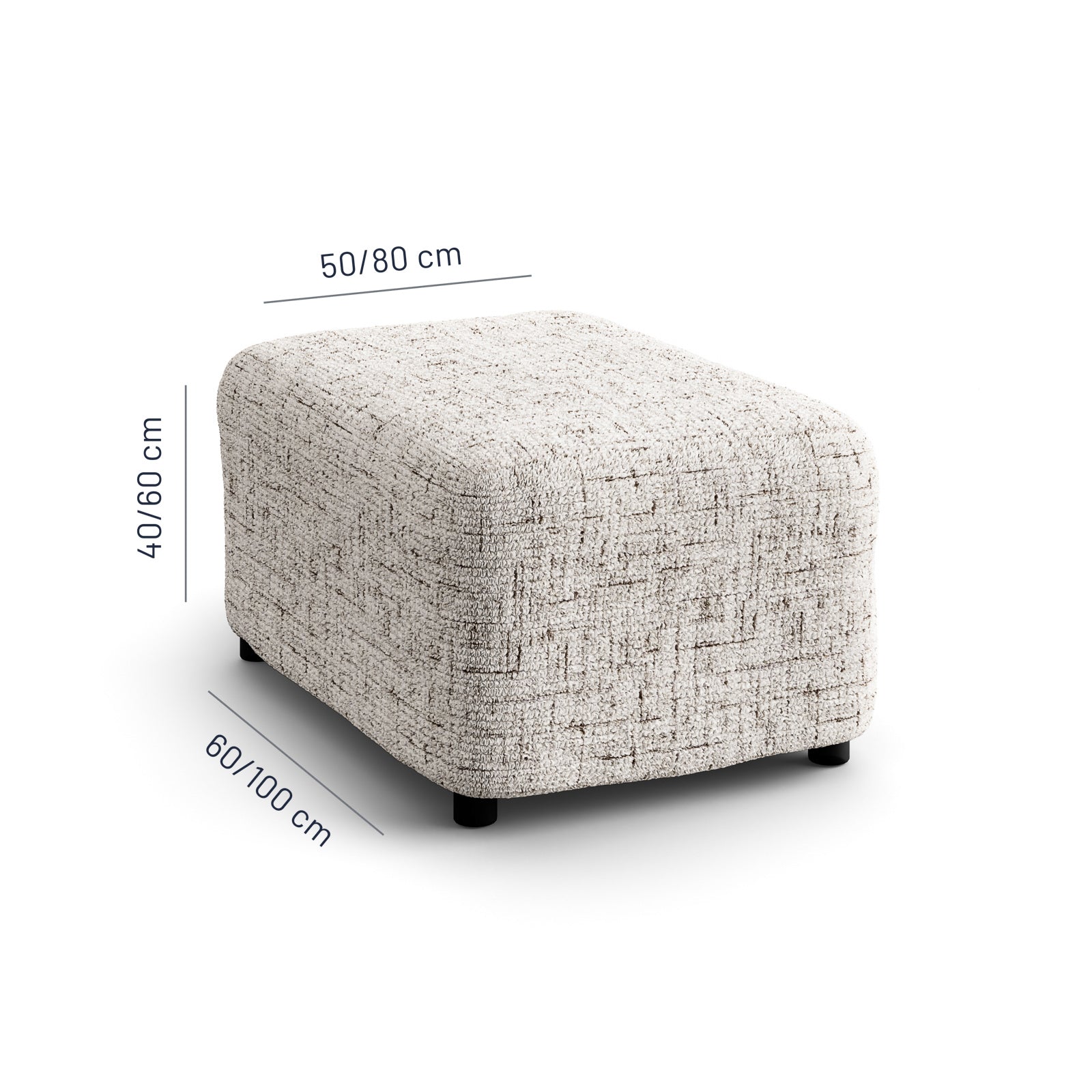 Printed Microfibra - Funda Ottomana Stracciatella