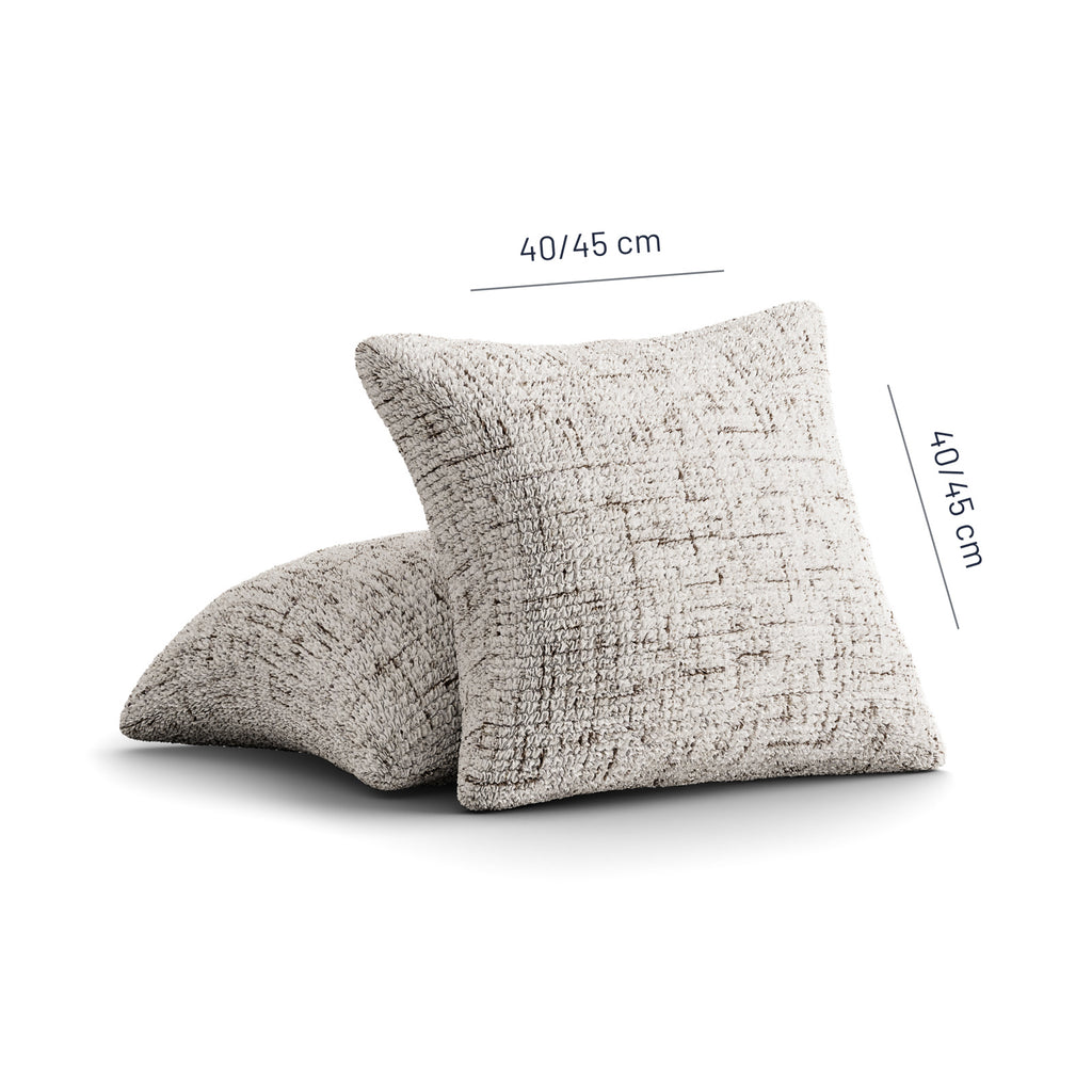 Printed Microfibra - 2 Fundas Cojines Stracciatella