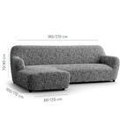 Printed Microfibra - Funda Sofa L Izquierdo Twilight