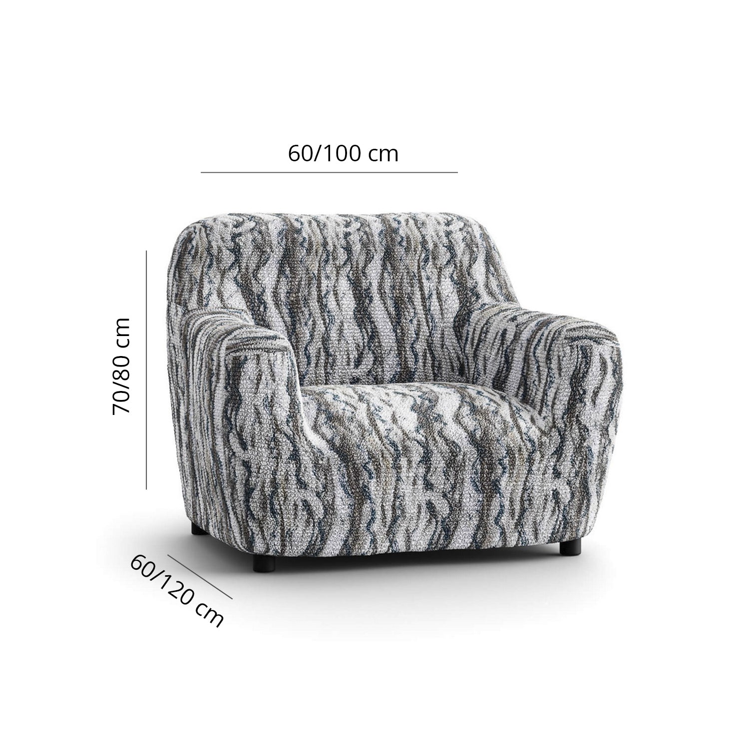 Printed Microfibra - Funda Sillon Marble