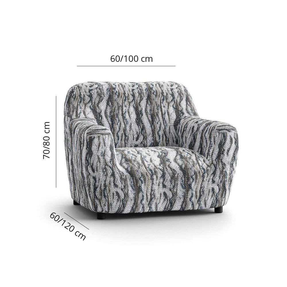 Printed Microfibra - Funda Sillon Marble