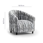 Printed Microfibra - Funda Poltrona Marble