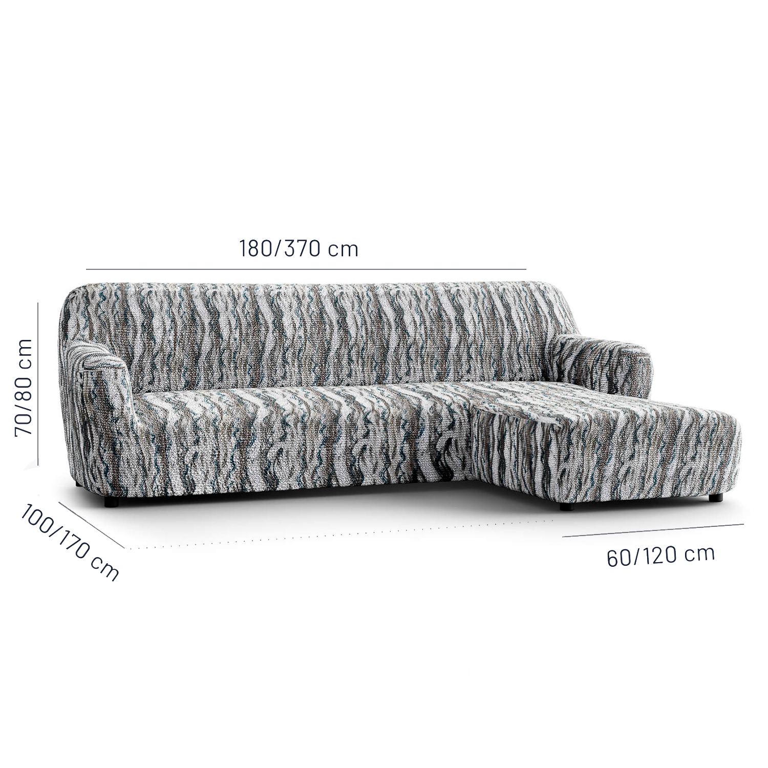 Printed Microfibra - Funda Sofa L Derecho Marble
