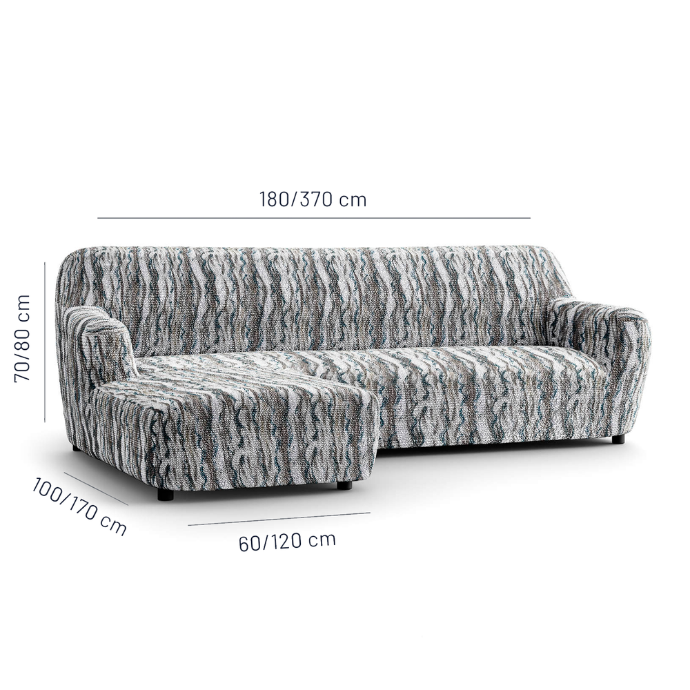 Printed Microfibra - Funda Sofa L Izquierdo Marble