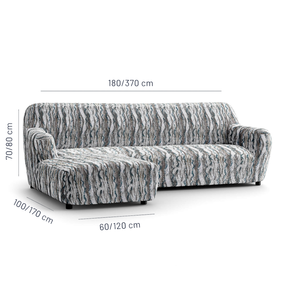 Printed Microfibra - Funda Sofa L Izquierdo Marble