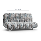Printed Microfibra - Funda Futon Marble