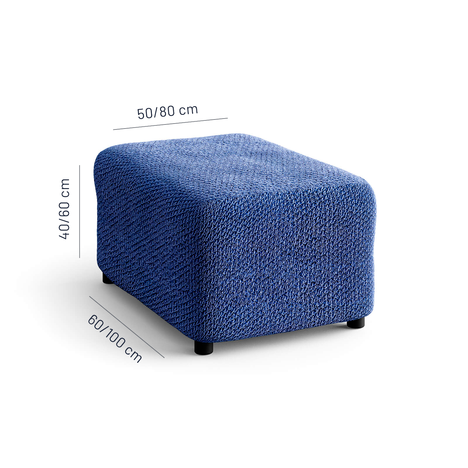 Velvet - Funda Ottomana Blue
