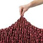 Fuco Velvet - Funda Sofa L Derecho Bordeaux