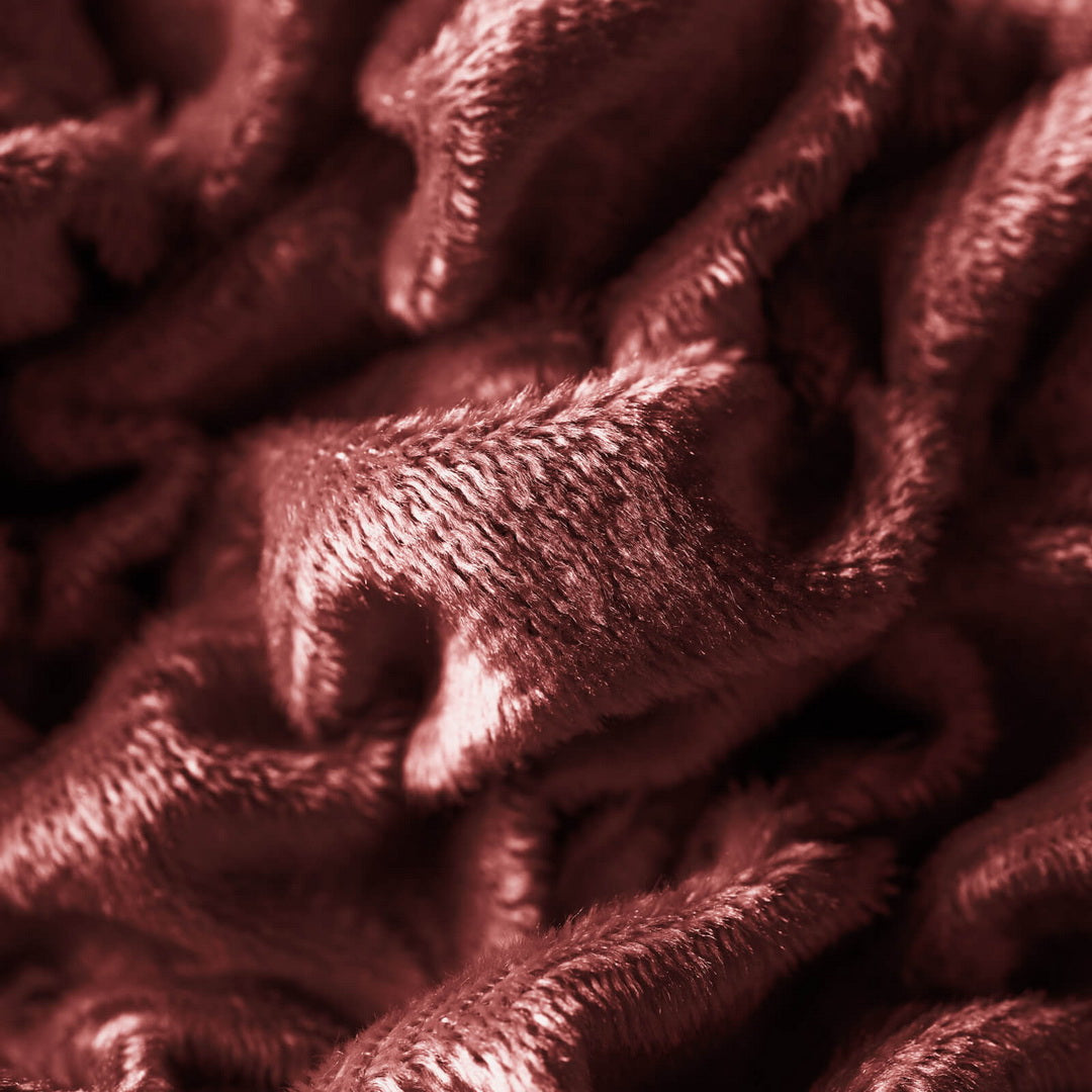 Fuco Velvet - Funda Sofa 2 cuerpos Bordeaux