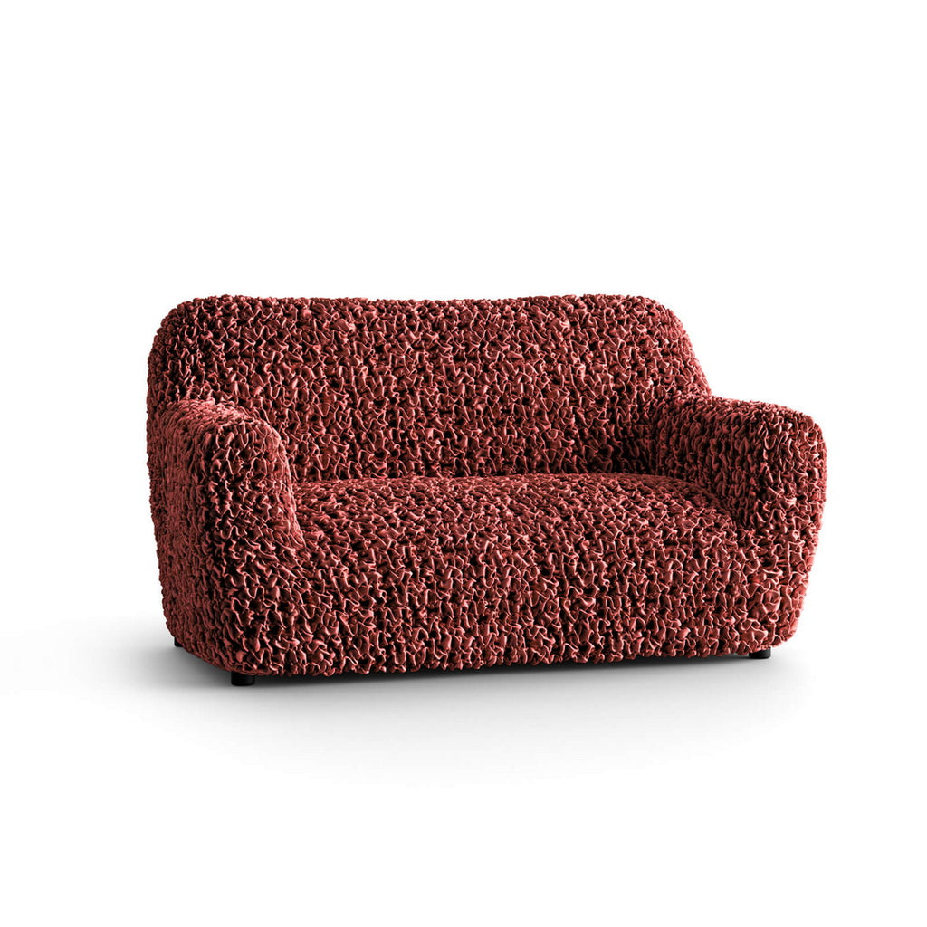 Fuco Velvet - Funda Sofa 2 cuerpos Bordeaux