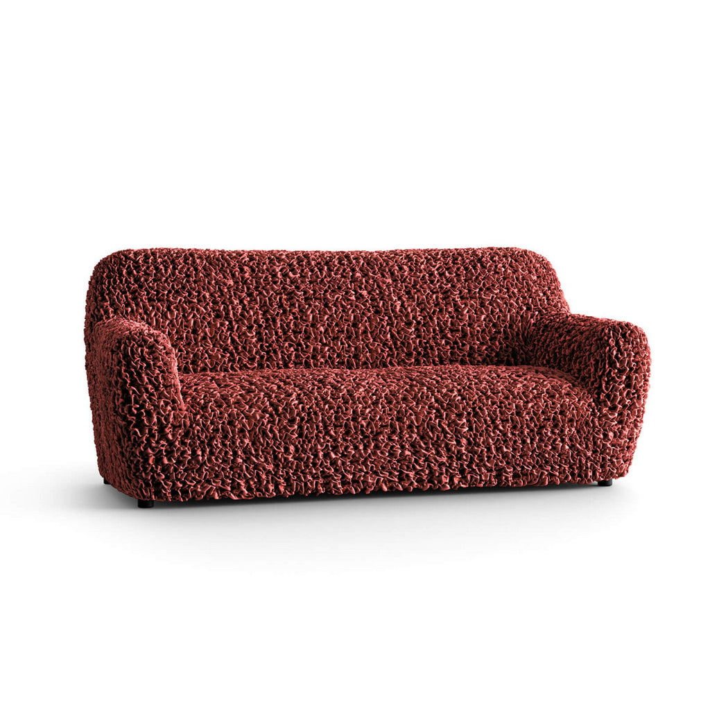Fuco Velvet - Funda Sofa 3 cuerpos Bordeaux