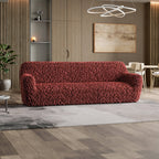 Fuco Velvet - Funda Sofa 4 cuerpos Bordeaux
