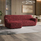 Fuco Velvet - Funda Sofa L Izquierdo Bordeaux