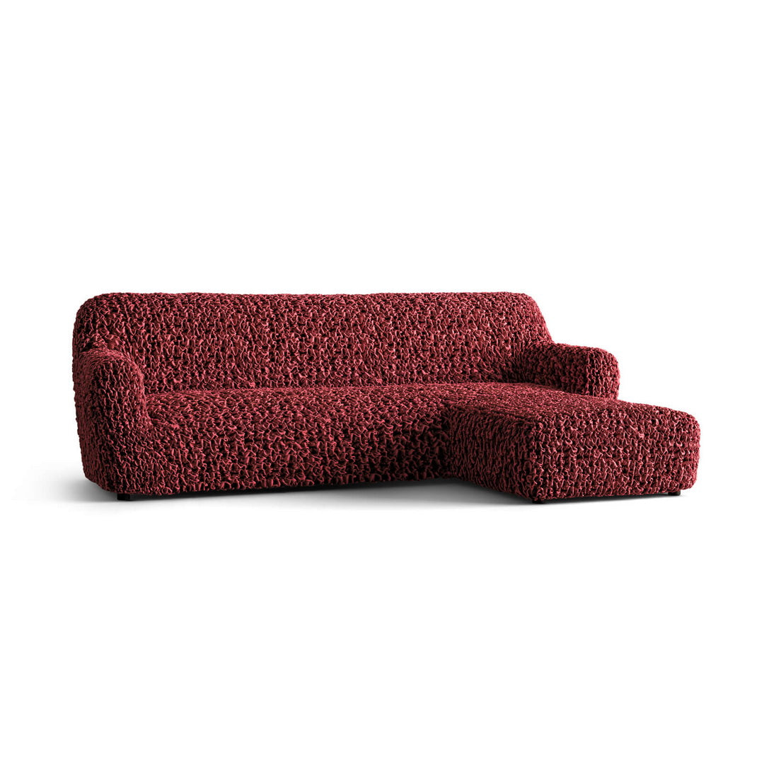 Fuco Velvet - Funda Sofa L Derecho Bordeaux