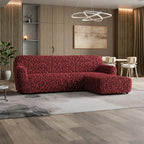Fuco Velvet - Funda Sofa L Derecho Bordeaux