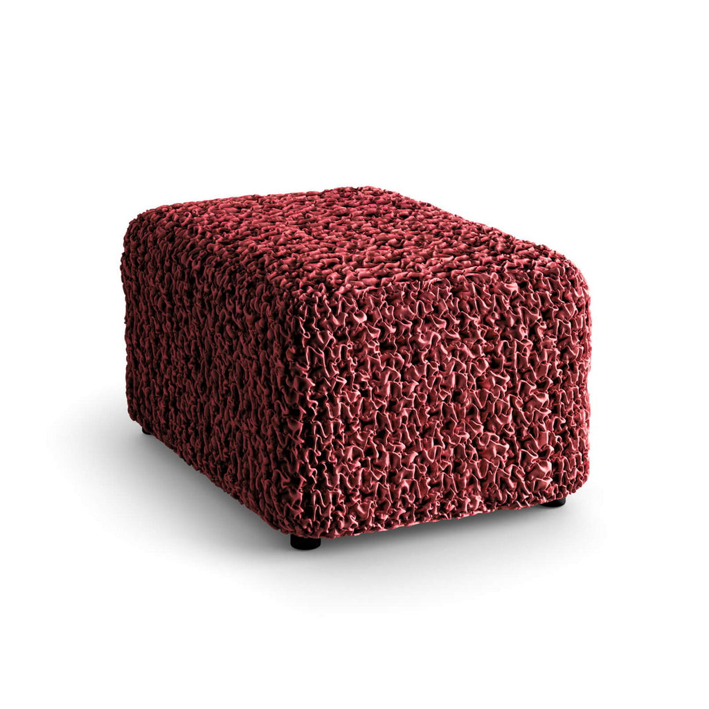 Fuco Velvet - Funda Ottomana Bordeaux