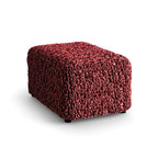 Fuco Velvet - Funda Ottomana Bordeaux