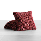 Fuco Velvet - 2 Fundas Cojines Bordeaux