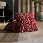 Fuco Velvet - 2 Fundas Cojines Bordeaux