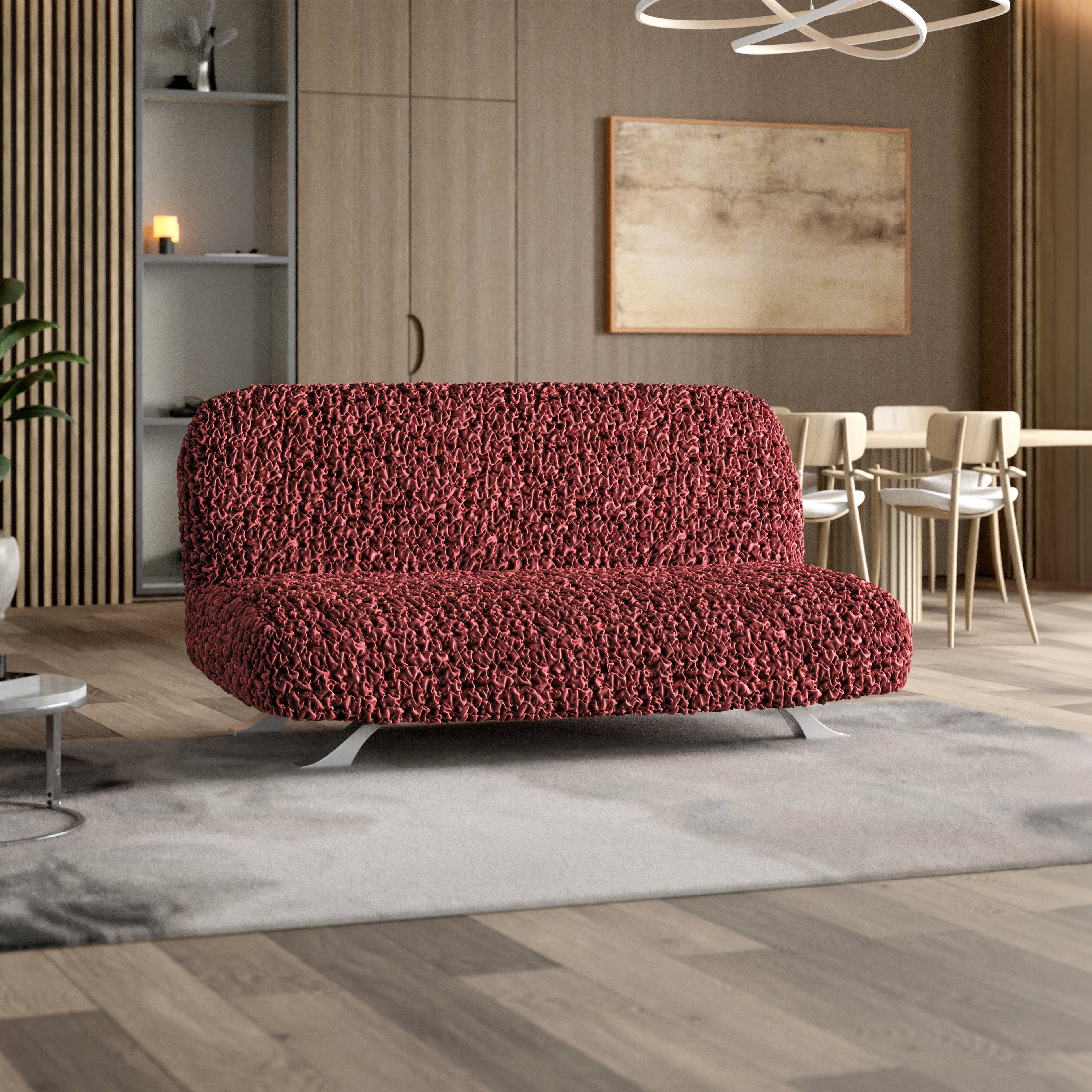 Fuco Velvet - Funda Futon Bordeaux