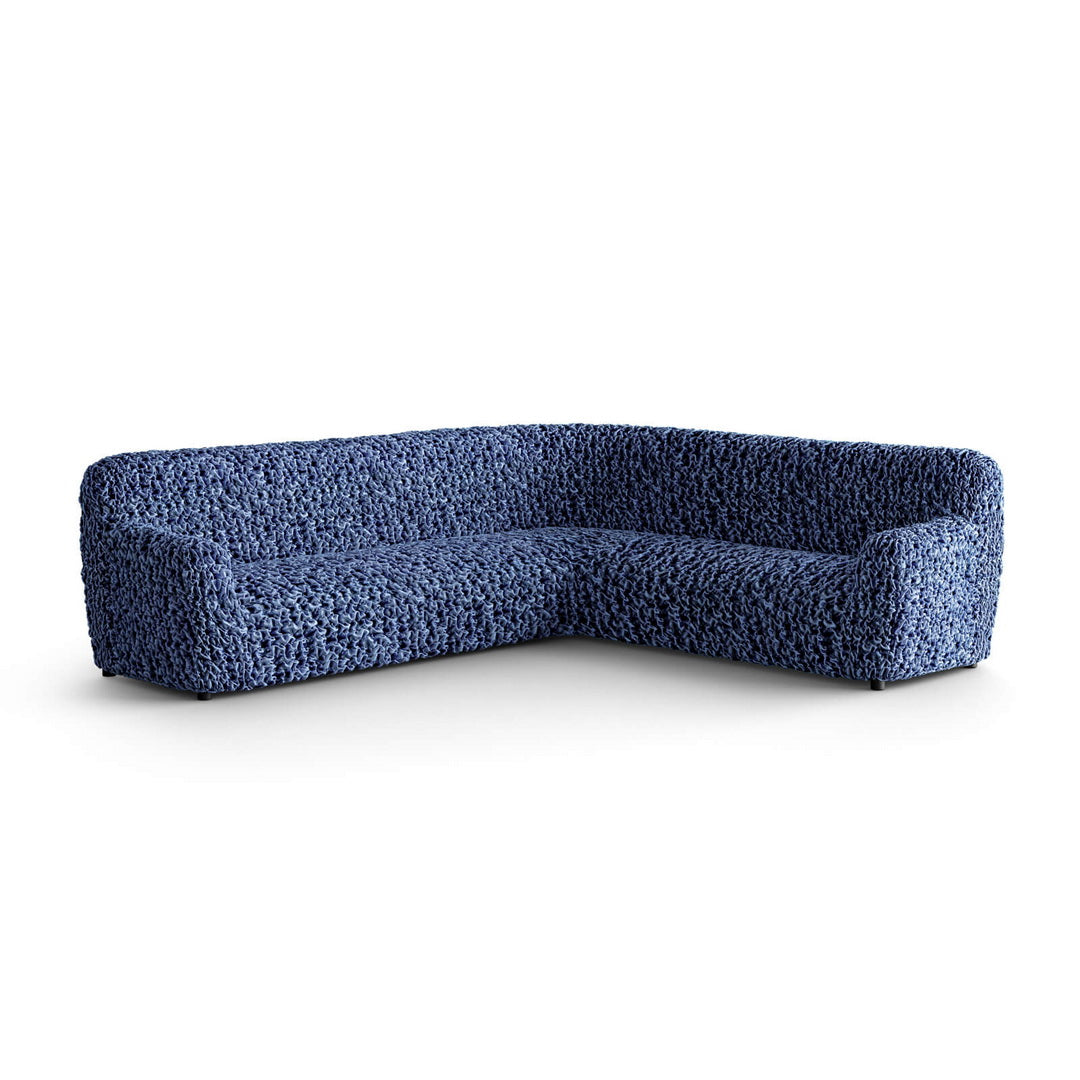 Fuco Velvet - Funda Sofa Esquinero Blue